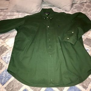 Green Large Button Down Ralph Lauren shirt